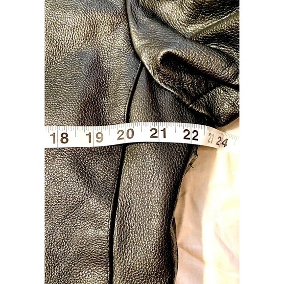 Bikers Dream Apparel Thinsulate Black Leather Biker Jacket Sz 42 Unisex Worn 2x - Picture 8 of 9